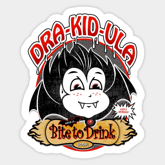 Dra-Kid-Ula Sticker by PalmGallery